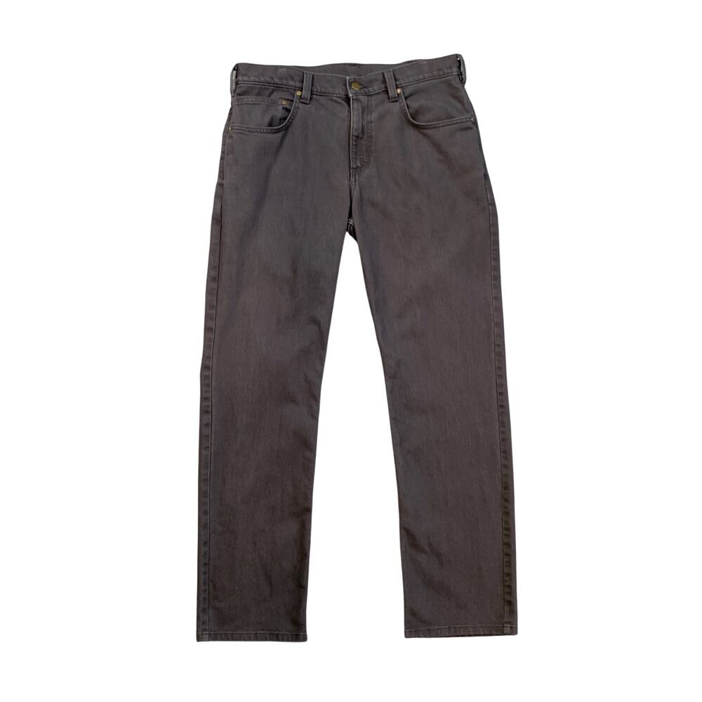 Carhartt Jeans Mens 34 Grizzly Gray Relaxed Straight Rugged Flex Cotton Blend